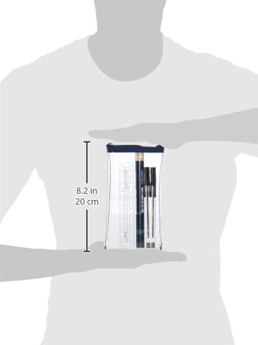 Helix Oxford Blazer Buddy Compact Clear Pencil Case Stationery Set