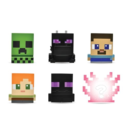 Mash'ems Minecraft Collectible Squishy Characters - Twist, Squish & Launch Fun for Kids