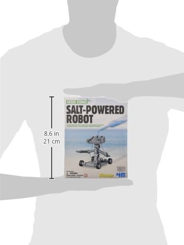 4M Green Science Salt Water Power Robot - Battery-Free STEM Kit for Ages 8+