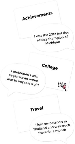 LIAR LIAR Family Friendly Card Game of Truths and Lies (DYE-1100)