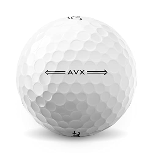 Titleist AVX Golf Balls, White - 12 Pack | Low Flight, Soft Feel, Longer Distance, Enhanced Control