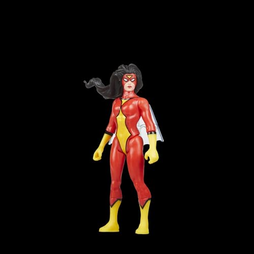 Marvel Legends Series Retro 375 Collection Spider-Woman Action Figure - 3.75-Inch Collectible for Ages 4+