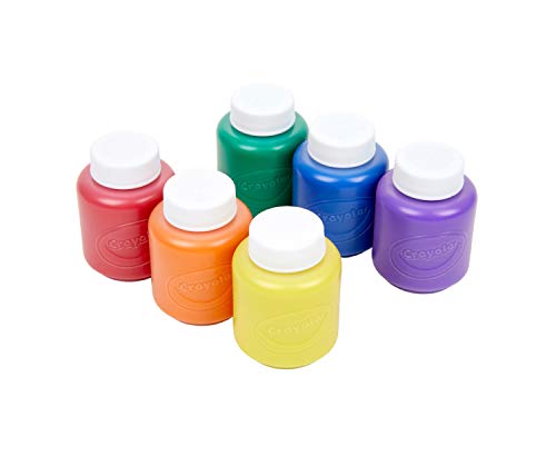 Crayola Washable Kids Paint Set - 6 Non-Toxic Colors for Ages 3+