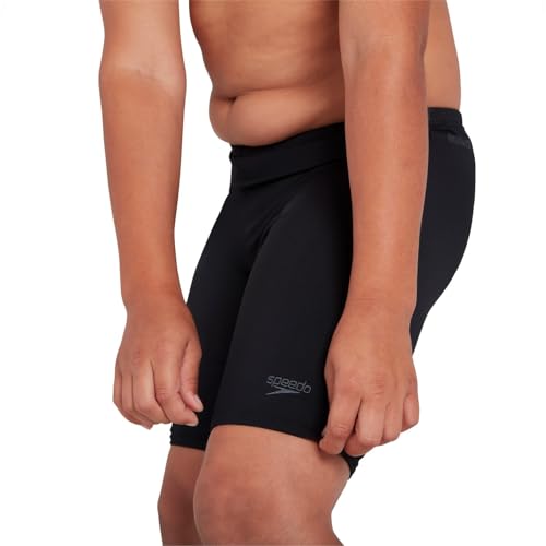 Speedo Boys Essential Endurance+ Jammer - Chlorine-Resistant, Quick-Dry Swimwear with Adjustable Fit