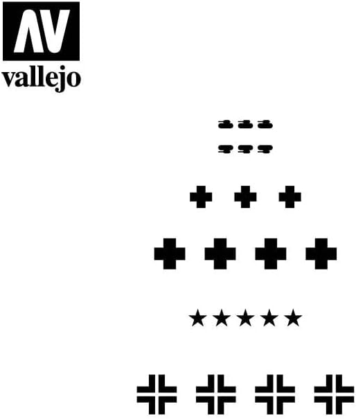 AV Vallejo Stencils - 1:35 Asstd German WWII Tank Marks