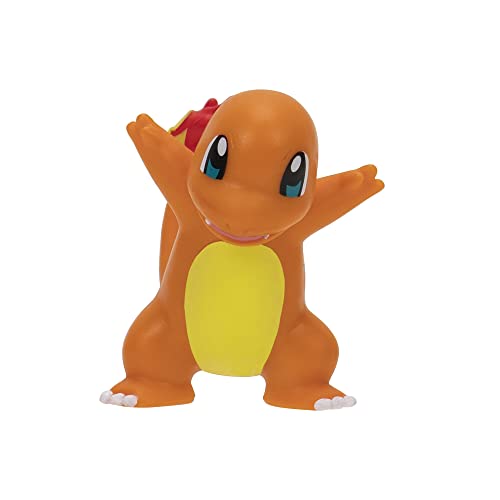 Pokemon Battle Figure 6 Pack - 2-Inch Pikachu, Squirtle & Charmander Figures for Kids 4+