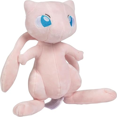 Pokémon Mew Plush Toy - 8-Inch Super Soft Mythical Pokémon for Ages 2+