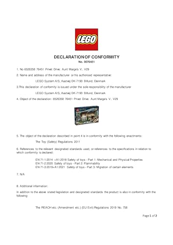 LEGO Harry Potter Privet Drive: Aunt Marge's Visit - Buildable House Playset with Minifigures for Ages 8+