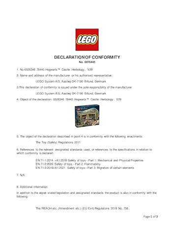 LEGO Harry Potter Hogwarts Castle: Herbology Class Set with Neville Longbottom - Building Toy for Ages 8+