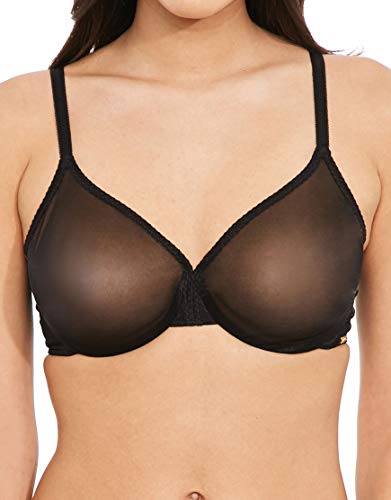 Gossard Women's Glossies Sheer Underwired Bra - Black, 30F UK