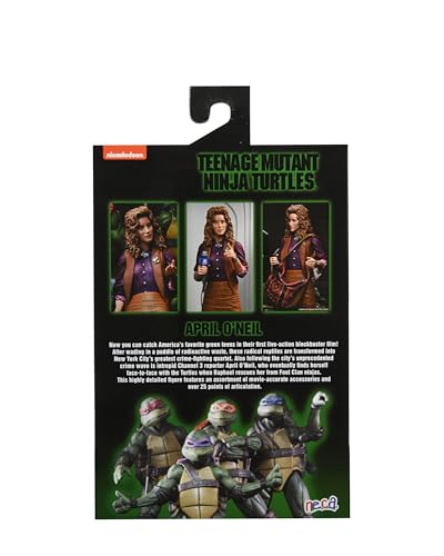 NECA 7" TMNT Ultimate April O'Neil Figure - Highly Detailed Collectible Action Figure from the 1990 TMNT Movie