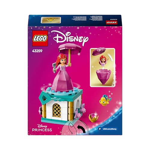 LEGO ǀ Disney Twirling Ariel Building Toy - Spinning Playset for 5+ Year Olds