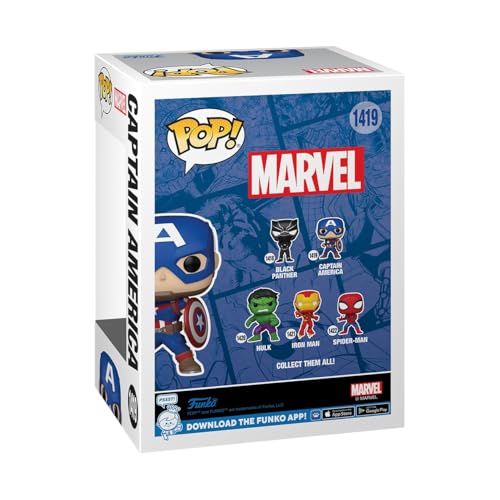 Funko Pop! Marvel Comics - Captain America Vinyl Figure (82497)