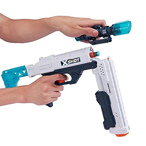 X Shot Excel - Hawk Eye Foam Dart Blaster with 16 Darts, Detachable Scope, and Tactical Grip