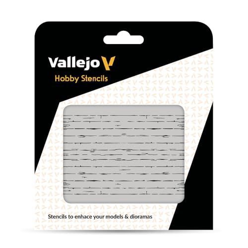 Vallejo Scale Model Stencils - 1:35 Wood Texture No. 1 Stencil Set (VALST-TX006)