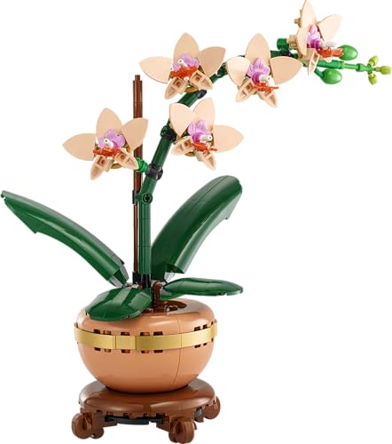 LEGO Botanicals Mini Orchid - Artificial Flower Building Kit for Adults