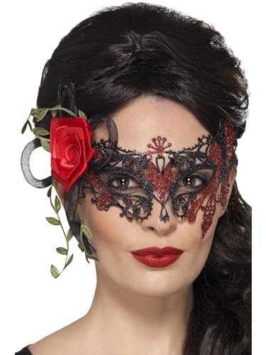 Masque pour les yeux en filigrane en métal Smiffys 44957 Day of the Dead (taille unique)