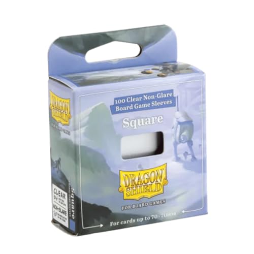 Dragon Shield Anti-Glare Card Sleeves for Board Games (Square, 1 Pack)