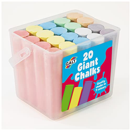 Galt Toys 20 Giant Chalks - Washable & Durable Kids Art Set for Ages 3+