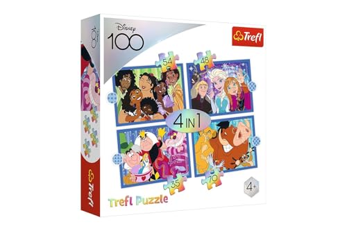 TREFL 4w1 WesoBy Disney Puzzle 34618 - 207 Piece Jigsaw Puzzle for Kids and Adults