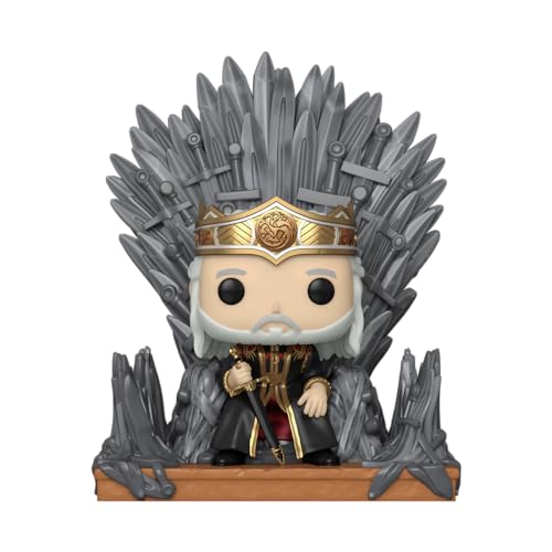 Funko POP! Deluxe - King Viserys Targaryen on Throne (House of the Dragon)  
Funko POP! Deluxe Vinyl Figure: King Viserys Targaryen on Iron Throne - House of the Dragon Collectible