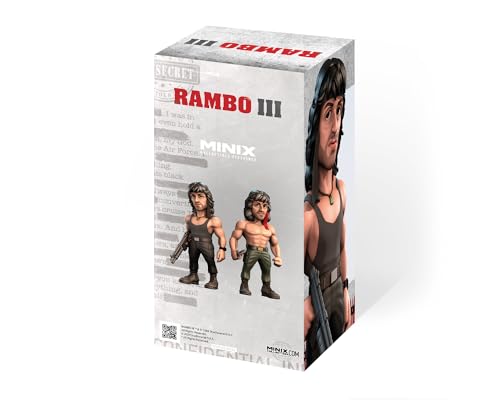 MINIX Movies Rambo Series - Rambo III Collectible Figure with T-Shirt (MN14583)