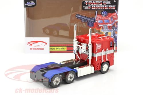 Jada Toys Transformers G1 Optimus Prime Vehicle - 1:24 Scale Die-Cast Model for Ages 3+