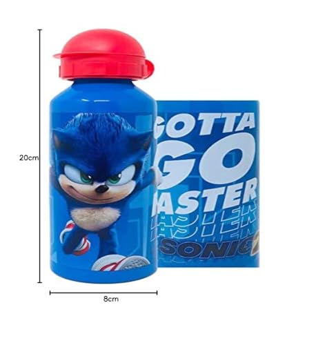 GIOVAS - Sonic The Hedgehog Kids Aluminum Water Bottle 520ml