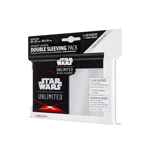 Gamegenic Star Wars Unlimited Double Sleeving Pack - Space Red Trading Card Accessories (GGS15036ML)