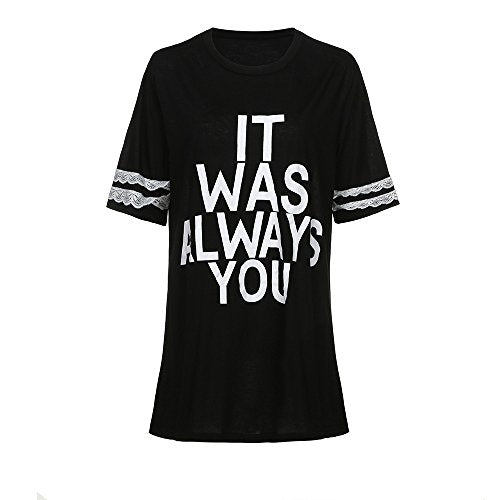 Print Women's T-Shirt - Black (S-XXL)