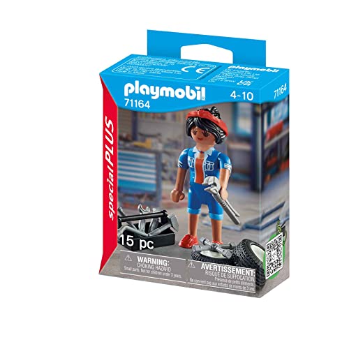 Playmobil Mechanic - Role Play Toy with Tools for Kids 4+