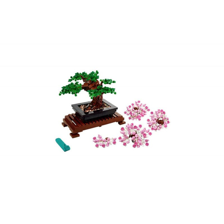 LEGO 10281 Icons Bonsai Tree Set for Adults - Building Set with Cherry Blossom & Green Leaves