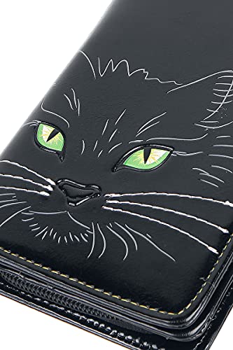 Nemesis Now Lucky Cat PU Leather Wallet Purse (19cm Black)