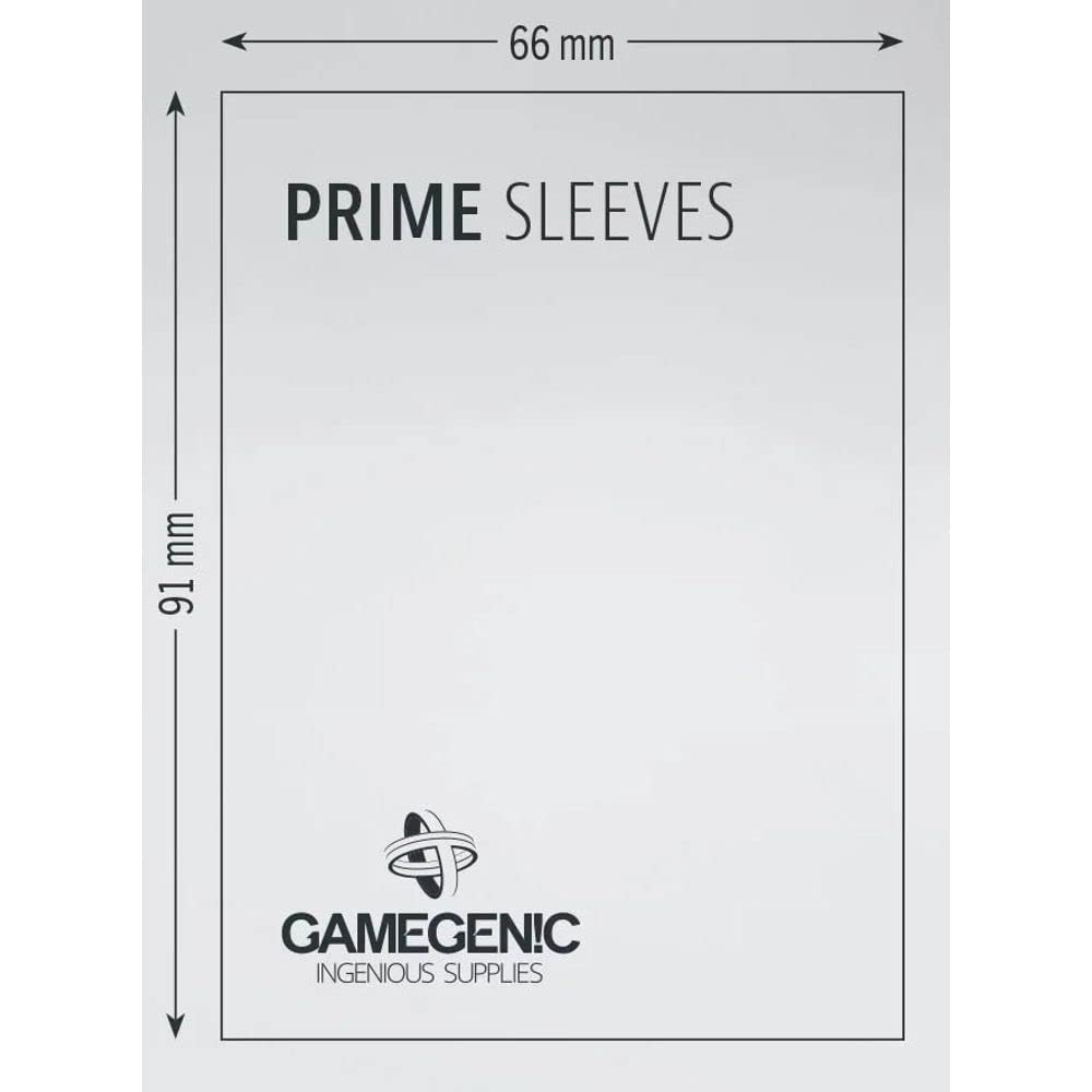 Gamegenic Prime Sleeves - Matte Grey Trading Card Sleeves (100-Pack, 66 x 91mm Standard)