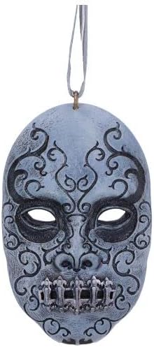 Nemesis Now Harry Potter Deatheater mask Hanging Ornament, Grey, 7cm