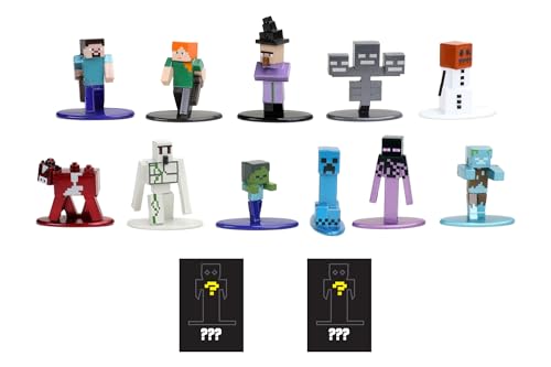 Minecraft NanoFigs Blind Bag - 1.65 Inch Die Cast Action Figure (Assorted Characters)