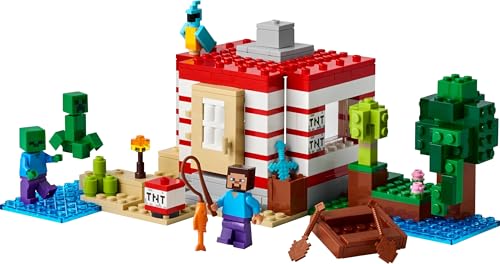 LEGO Minecraft The TNT Jungle House Building Set with Explosion Function - 287 Pieces