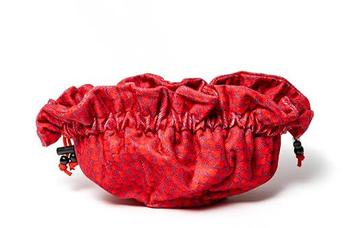 Metallic Dice Games Dragon Storm Velvet Compartment Dice Bag: Red (687700234319)