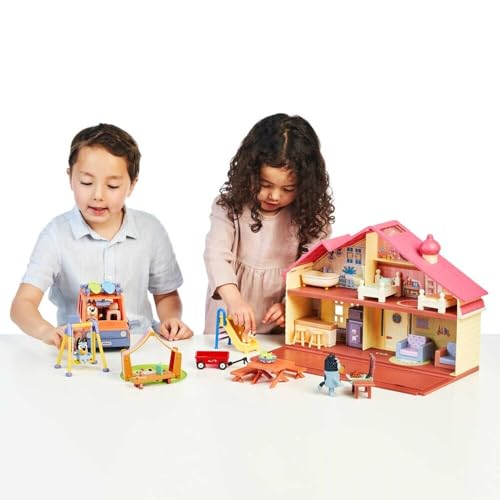 Bluey Family 4-Pack Figurines - Poseable Characters for Imaginative Play