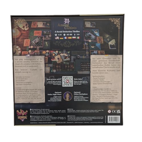 Asmodee - Among Cultists Social Deduction Thriller Board Game (30.6 x 11 x 30.8 cm)