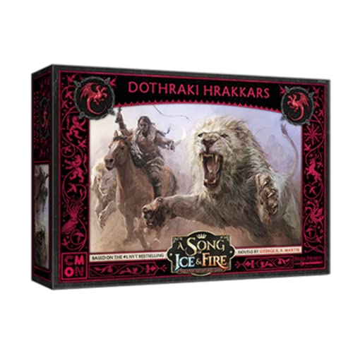 CMON A Song of Ice and Fire Tabletop Miniatures Game Dothraki Hrakkars Box Set (SIF604)