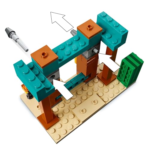 LEGO Minecraft The Illager Desert Patrol Set - Building Toy with Action Figures