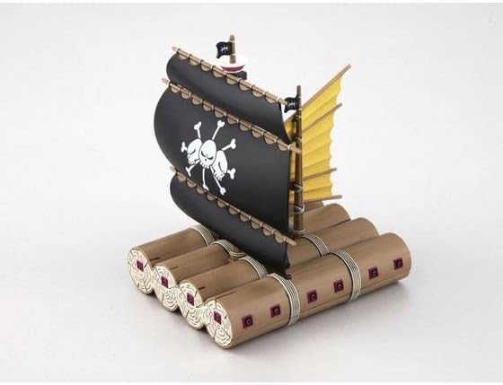 ONE PIECE Grand Ship Collection Marshall D. Teach's Pirate Ship Plastic Model - Compact Display & Easy Assembly for Ages 12+