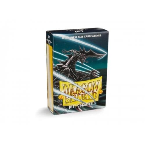 Arcane Tinmen Dragon Shield Matte Japanese Size Sleeves - Jet Trading Card Sleeves (11124)