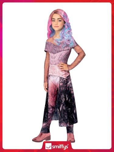 Smiffys Officially Licensed Disney Descendants Audrey Costume for Kids, Black & Pink, Ages 3-8