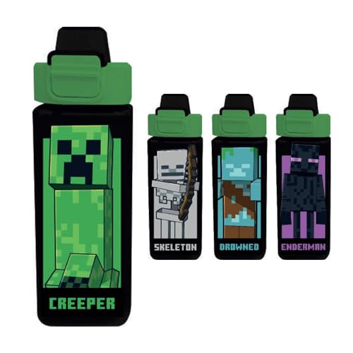 Kids Licensing Minecraft Click Top Water Bottle 500 ml (MC00014)