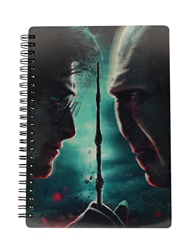 Harry Potter vs. Voldemort 3D Effect Notebook - SD Toys (A5 Notebook, Licensed Edition)