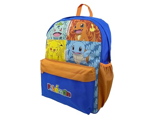 CYPBRANDS Pokémon Kanto Starters Youth Backpack Adaptable to Trolley (MC-386-PK)