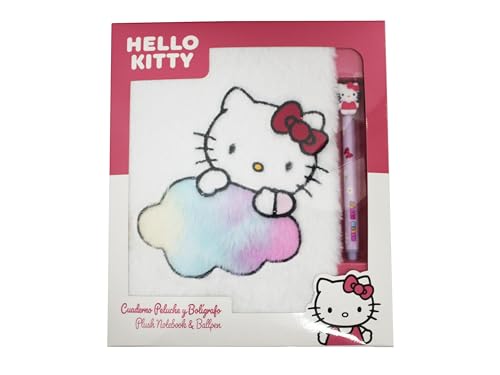 CyP Brands Hello Kitty Plush Notebook Gift Set with Pen (SET37-01HK)