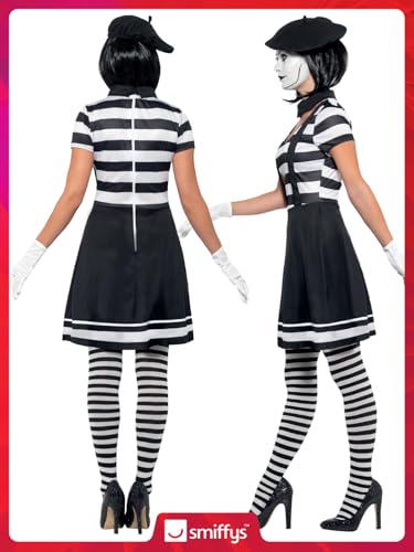 Smiffys Lady Mime Artist Costume - Adult Women's Size 12-14 (24627S)